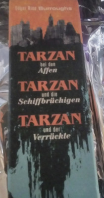 TARZAN -- BOX MIT 3 BÄNDEN / BÜCHER --EDGAR RICE BURROUGHS , SAMMLER