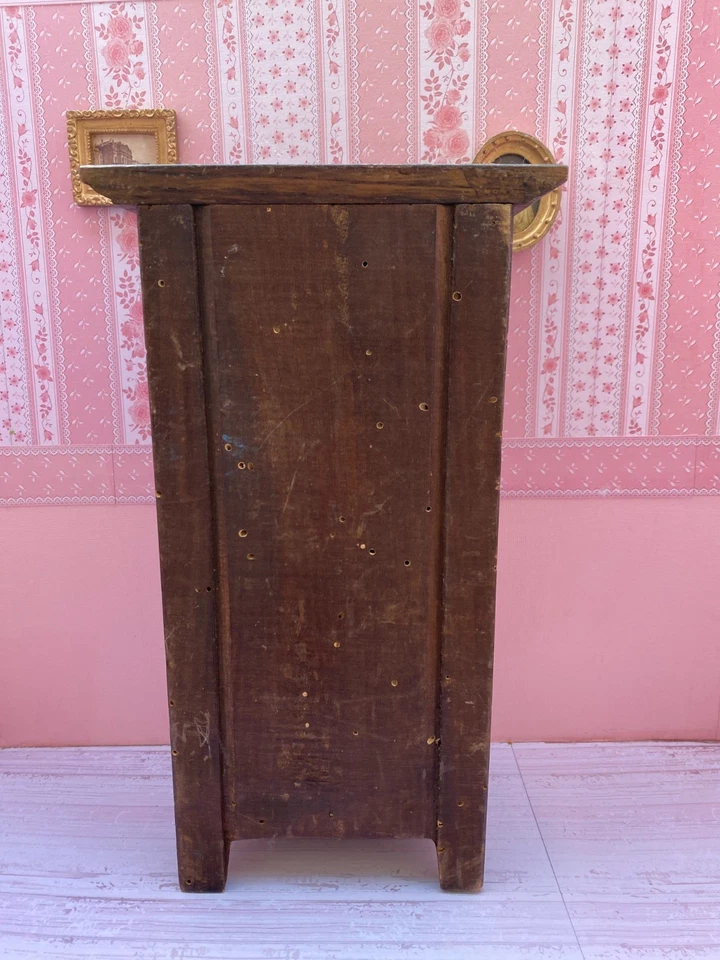 ANCIENNE ARMOIRE MEUBLE BRETON PR POUPEE MODES ET TRAVAUX BLEUETTE LOULOTTE - Photo 3/4
