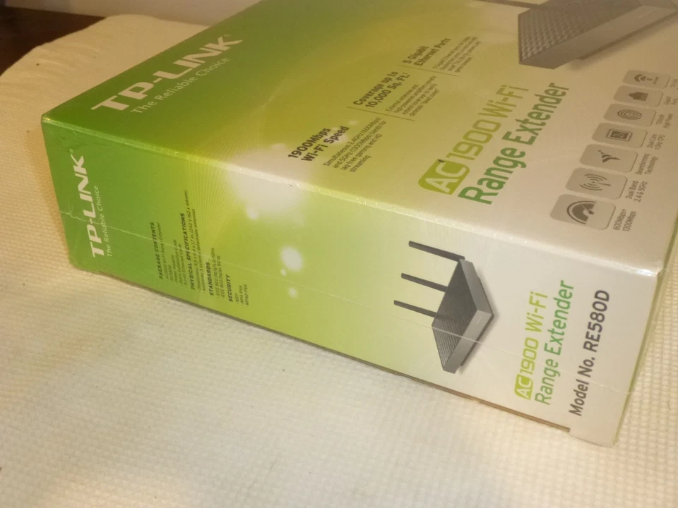 TP-LINK RE580D AC1900 Wireless Dual Band Gigabit Range Extender L-24  SEALED NEW - Image 2 of 4