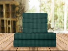 Luxury Soft Bed Sheets Dobby Stripe 1500 Premium Hotel Quality Microfiber Softne