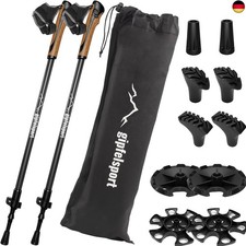 gipfelsport Nordic Walking Stöcke Carbon und Aluminium - Teleskop Walking 