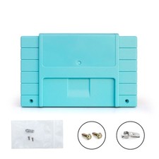 Super Nintendo SNES Game Cartridge Shell FX  Light Blue - Made in USA