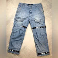Vintage Marithe Francois Girbaud Jeans 44M Black Shuttle Tape Baggy READ