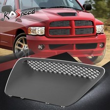 Black Diamond Mesh Hood Vent Scoop Moulding Bezel For 04-05 Dodge Ram Srt-10