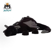 Jellycat Onyx Dragon Plush   Black - RETIRED RARE 50cm - NEW WITH TAGS Gifts