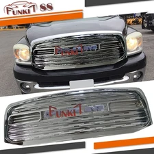 LTD Style Chrome Front Grille For 2006-2008 Dodge Ram 1500 w/letters Upgrade