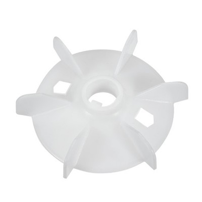 1pc 130*24mm Round Shaft Replacement 6 Blade Rotary Motor Fan