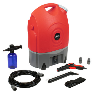 Sealey PW1712 Wiederaufladbarer 12 V Hochdruckreiniger Auto Wohnwagen Boot 8,5bar/123psi 