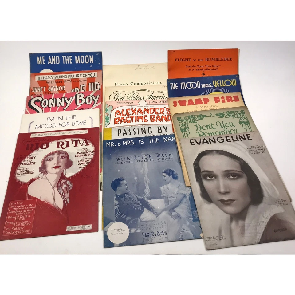 Vintage Sheet Music Lot of 88 Song Books Piano Hollywood Movies Jazz 1930s-1950s - Image 4 of 4