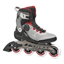 Rollerblade Macroblade 90 BOA Men's Adult Fitness 10/10.5, BLACK/GREY/RED