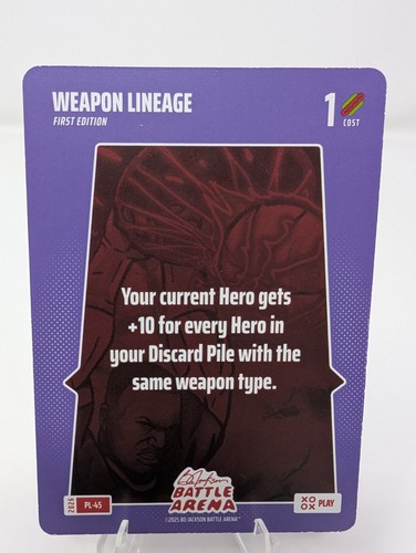 WEAPON LINEAGE PL-45 Play Card Bo Jackson Battle Arena 2026 Griffey Edition