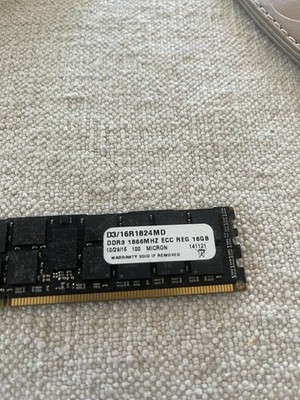 Micron 16GB DDR3 1866MHz ECC Registered DIMM Server Memory D3/16R1824MD