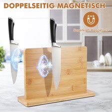 Blocco coltelli magnetico portacoltelli senza coltello blocco legno coltello da cucina display