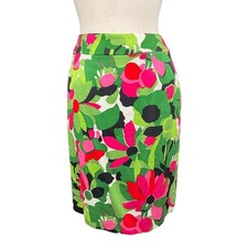 Talbots Womens Floral A-Line Spring Grandma-core Silk Blend Bloomcore Size 10