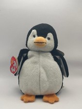 Chill retired 2007 TY Beanie Babie 2.0 black & white 5.5" Penguin - NWT