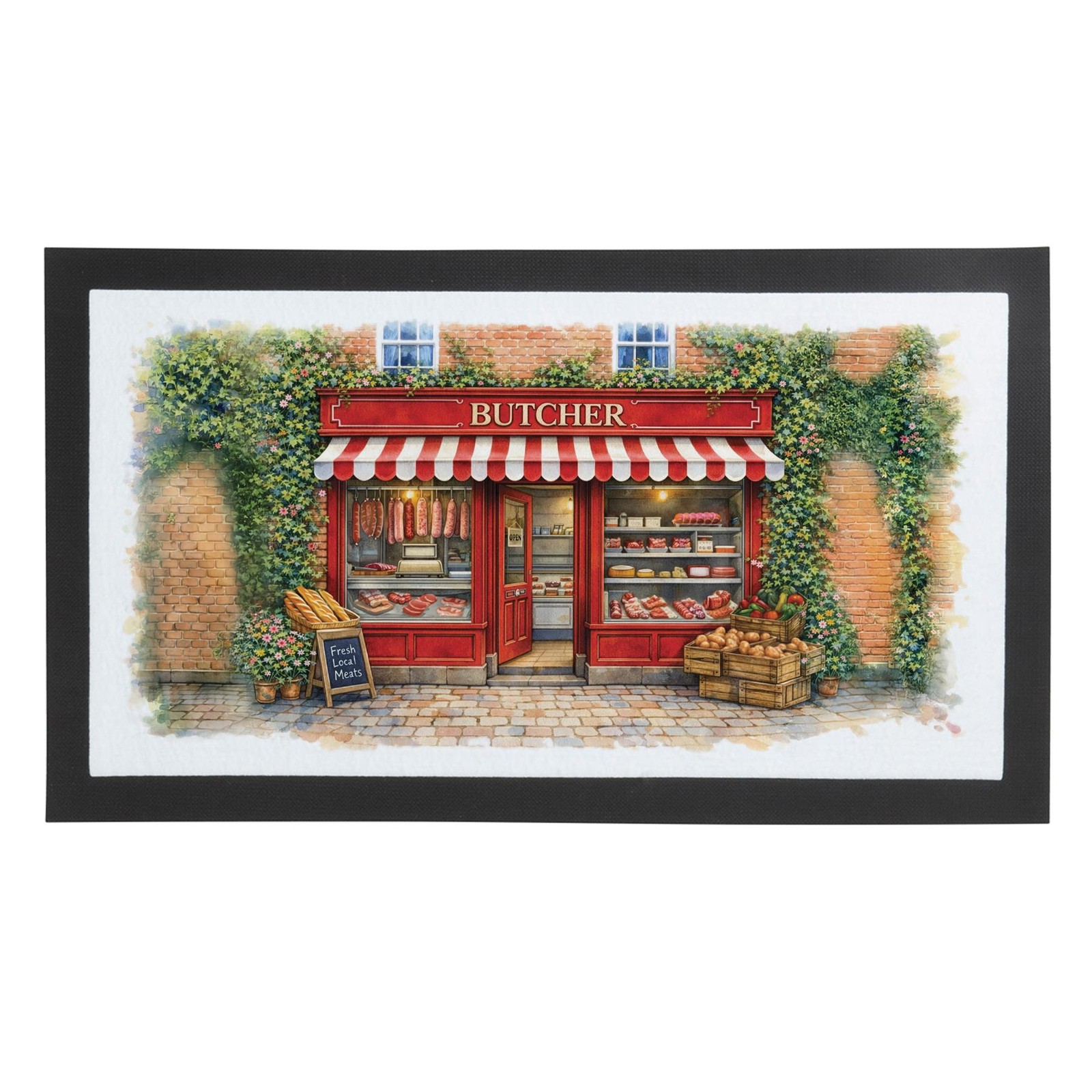 Traditional Butchers Non-Slip Table Runner Barware/Pub/Cafe Service Mat Gift