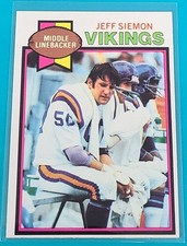 1979 Topps    #378 Jeff Siemon Minnesota Vikings Football Card W4