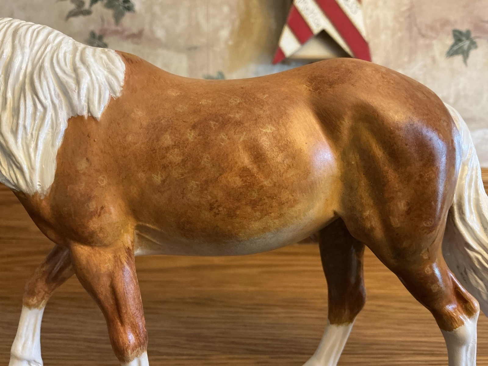 CUSTOM Breyer Dappled Palomino Pony / Horse - Artist: Jewel Nickel - 8.75” X 5”