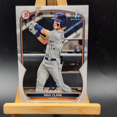 2023 Bowman Draft Max Clark 1st Bowman Paper #BD-76 Detroit Tigers Prospect