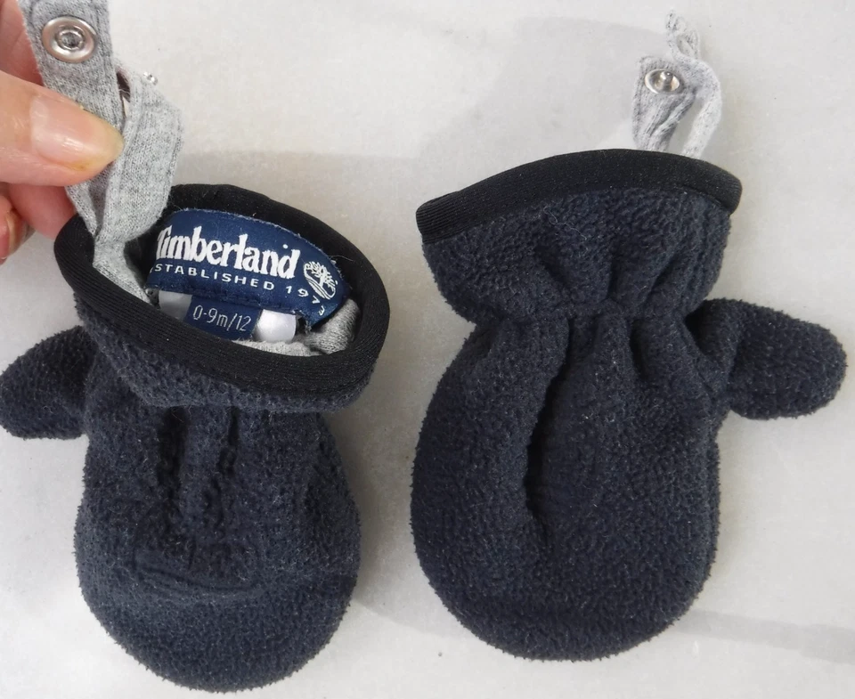 Timberland Earth Keepers - Baby Fäustlinge Handschuhe Fleece - 0-9 Monate - Grau