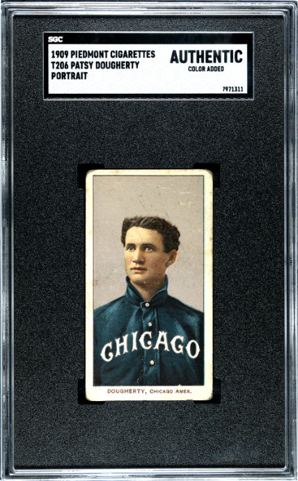 1909 Piedmont Cigarettes (T206) Dougherty, Patsy Portrait SGC A