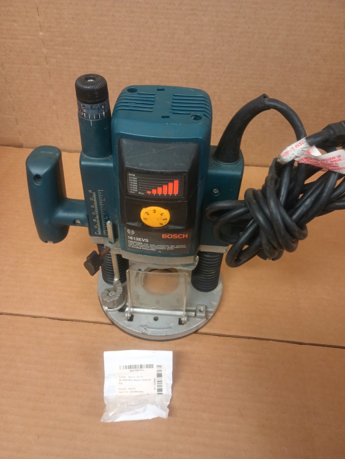 Bosch 1613EVS Plunge Router Variable Speed 11 Amp Heavy Duty USA 12,000 - 22,000
