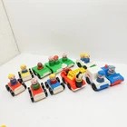 Vintage Fisher-Price Little People Lot of 10 Vehicles & 14 Figures Fire Truck