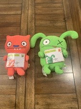 Ugly Dolls Hasbro 2019 Plush Ox and Batty with Envelopes NEW