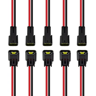 5Pairs 2 Pin Waterproof Connector Male and Female Electrical Connector Car Au...