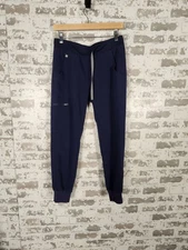 FIGS Technical Collection Jogger Scrub Pants Women's Size Small  Navy Blue