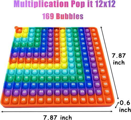 Multiplication 12X12, Addition 1-12, Math Fidget Popper, Learn Multiplication Ad - Picture 21 of 24
