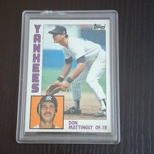 1984 Topps Don Mattingly New York Yankees #8 Major League Baseball Base Set Card