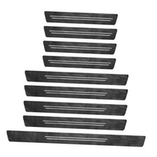 Car Door Sill Protector, Waterproof Carbon Fiber Style Car Door Entry 9 PCS