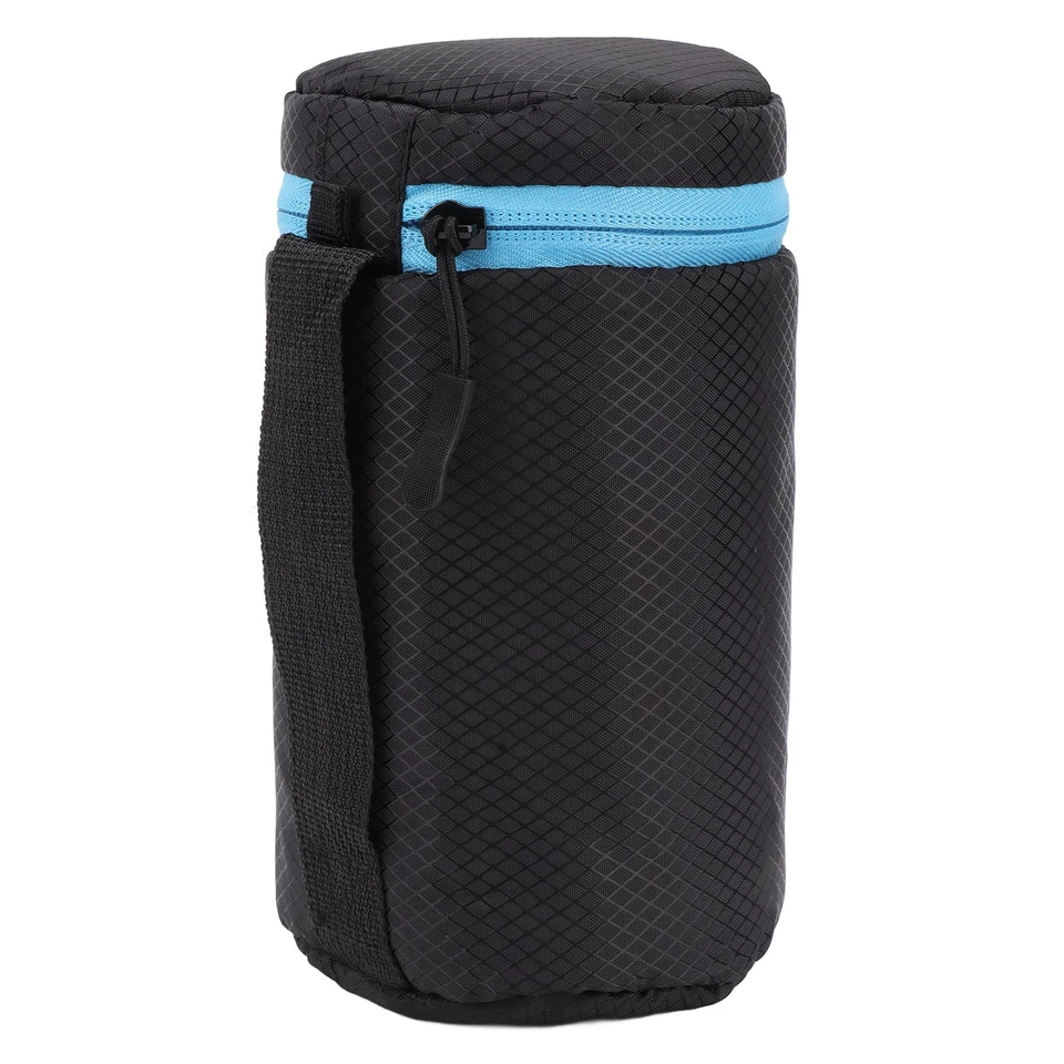 (M) Camera Lens Protective Pouch Neoprene Lens Case Bag With Zipper For - Image 3 of 4