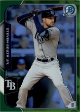 2015 Bowman Chrome Green Refractors #63 Steven Souza Jr. /99 - BB