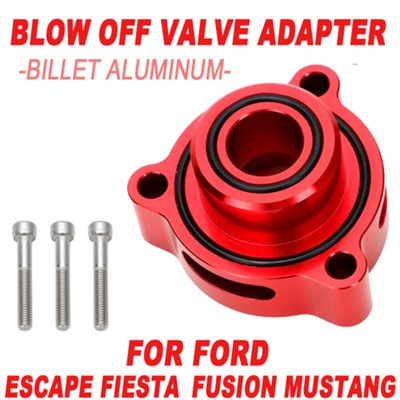Blow off Valve Adapter BOV Fit For Ford Mustang Fusion Fiesta Escape Turbo Red