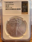 2025 American Silver Eagle – NGC MS70 – 1 oz .999 Fine Silver – Mint