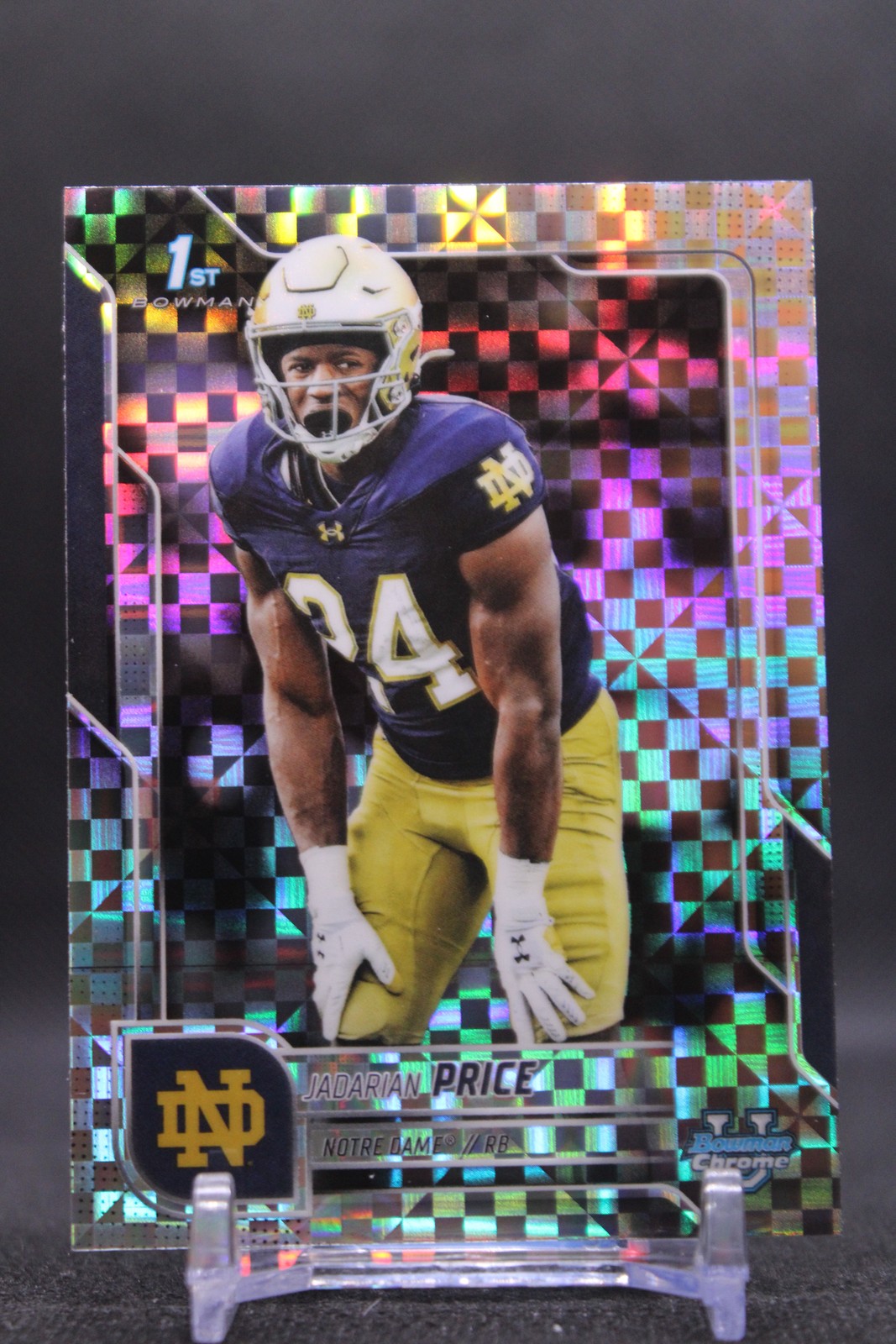 Jadarian Price #117 2025 Bowman University Chrome Xfractor