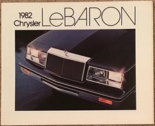CHRYSLER LE BARON Canadian Car Sales Brochure 1982 #CLC-82-E