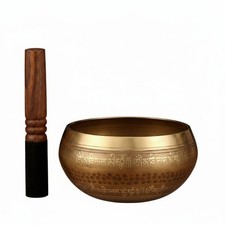 Tibetan Singing Bowl Set Deep Sound Wave for Relaxation