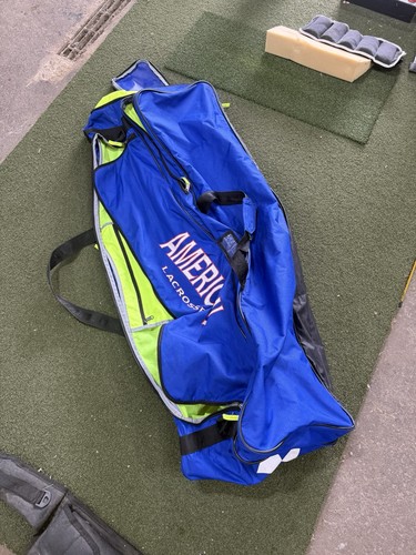 Under Armour Storm American Lacrosse Equipment Gear Duffle Travel Bag Blue