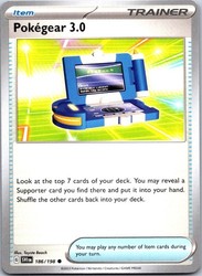 Pokegear 3.0 186/198 Scarlet & Violet Base Set