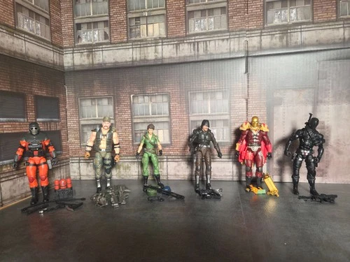 G.I. Joe Classified Series 6 figures + accessories Snake Eyes Barbecue Gung Ho +