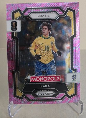 2026 PANINI PRIZM MONOPOLY WORLD CUP KAKA PINK STARS SPARKLE PRIZM