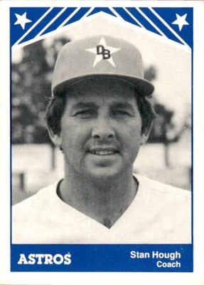 1983 Daytona Beach Astros TCMA 2 Stan Hough Coach Waco Texas TX NM Baseball Card
