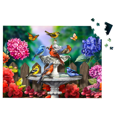 Briarwood Lane Spring Bath Birds 1000 Piece Jigsaw Puzzle