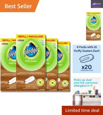 Müheloser Mikrofaser Staubwedel Nachfüllpack - 20er Pack zur Allergene & Staubkontrolle