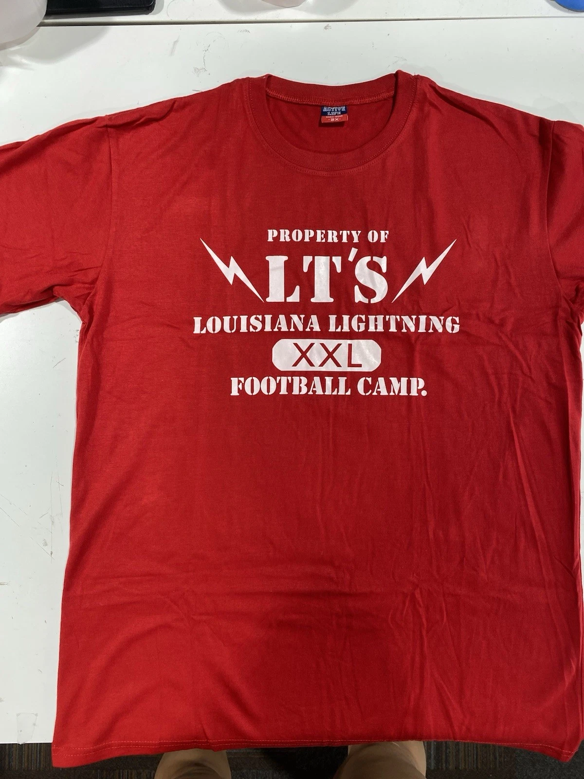 Waterboy Customs Replica LT’s Louisiana Lightning Football Camp T-Shirt X-Large