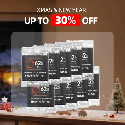 Spider Farmer New 62% RH 2-Way Humidity for Small Storage Containers&Jar 10PCS