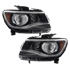 Silscvtt LH&RH Headlight Fit For Chevy Colorado LT/Z71/ZR2 2015-2021 Clear Lens